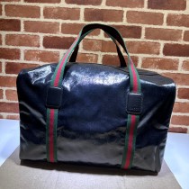 Gucci Web Detailed Large Duffle Bag 758664 Black