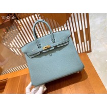 Hermes Birkin Bag 25CM 30CM Togo Calfskin Ciel