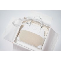Hermes Bolide 31 Bag Beige White