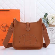 Hermes Evelyne 29 Bag Gold Brown Clemence Leather