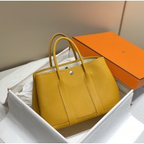 Hermes Garden Party 30cm Tote Yellow