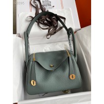 Hermes Lindy 26cm Bag Vert Amande Clemence Green