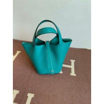 Hermes Picotin Lock 18 Bag Mint Blue Clemence Palladium Hardware