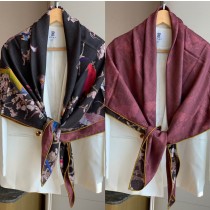 Hermes Scarf Wraps Square Shawl Birds Pattern