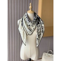 Hermes Scarf Wraps Square Shawl Black White