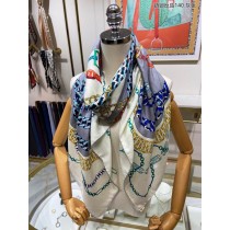 Hermes Scarf Wraps Square Shawl Chain Reaction