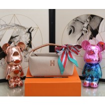 Hermes Trousse Bride-A-Brac Cosmetic Bag Beige Brown