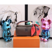 Hermes Trousse Bride-A-Brac Cosmetic Bag Chocolate