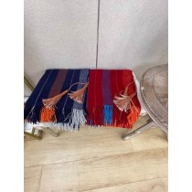 Hermes Women Cashmere Striples Scarf Wraps Square Shawl