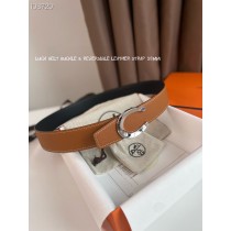 Hermes Men Reversible Leather Belt 38mm Brown