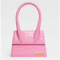 Jacquemus Le Chiquito Moyen Le Raphia Pink