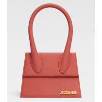 Jacquemus Le Chiquito Moyen Les Raphia Dark Red