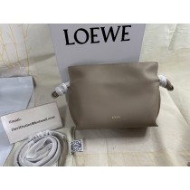 Loewe Medium Flamenco Clutch In Nappa Calfskin Sand