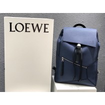 Loewe Puzzle Backpack Grained Calfskin Blue