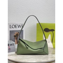 Loewe Puzzle Hobo Bag Nappa Calfskin Dark Green