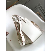 Loewe Small Hammock Bag Anagram Jacquard Calfskin White