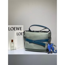 Loewe Strap Messenger Leather Bag Green