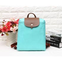 Longchamp Le Pliage Backpack Nylon Foldable Light Blue