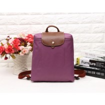 Longchamp Le Pliage Backpack Nylon Foldable Light Purple