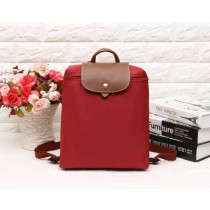 Longchamp Le Pliage Backpack Nylon Foldable Light Red