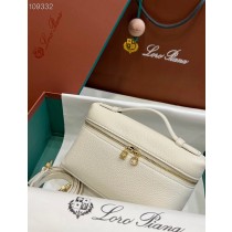 Loro Piana Extra Pocket L19 Pouch Calfskin Ivory