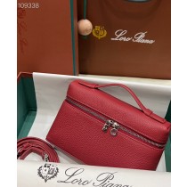 Loro Piana Extra Pocket L19 Pouch Calfskin Red