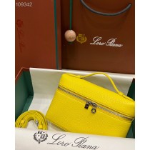 Loro Piana Extra Pocket L19 Pouch Calfskin Yellow