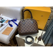 Louis Vuitton Alma BB Monogram Canvas Bag Coffee