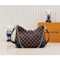 Louis Vuitton Boulogne Damier Shoulder Bag Brown Black
