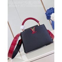 Louis Vuitton Capucines BB Taurillon Leather Bag Burgundy