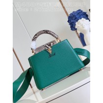 Louis Vuitton Capucines BB Taurillon Leather Bag Green
