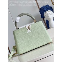 Louis Vuitton Capucines BB Taurillon Leather Bag Light Green