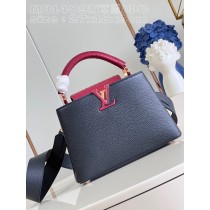 Louis Vuitton Capucines BB Taurillon Leather Bag Navy Blue