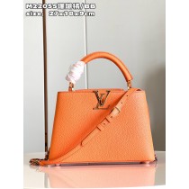 Louis Vuitton Capucines BB Taurillon Leather Bag Orange