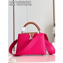Louis Vuitton Capucines BB Taurillon Leather Bag Rose Pink