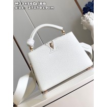 Louis Vuitton Capucines BB Taurillon Leather Bag White