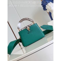 Louis Vuitton Capucines Mini Taurillon Leather Bag Green