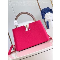 Louis Vuitton Capucines Taurillon Studded MM Rose