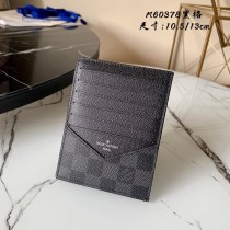 Louis Vuitton Card Holder Damier Graphite N60378 Black