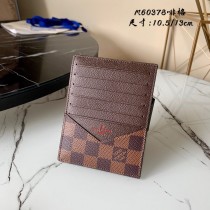 Louis Vuitton Card Holder Damier Graphite N60378 Coffee
