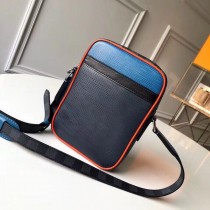 Louis Vuitton Danube PM Damier Graphite Epi Leather Bag Blue Black