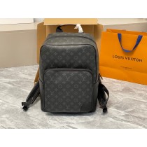 Louis Vuitton Dean Backpack Monogram Macassar Canvas Bag Black
