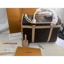 Louis Vuitton Dog Bag Monogram Canvas Brown