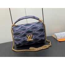 Louis Vuitton GO-14 MM Malletage Leather Bag Ombre Black