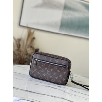 Louis Vuitton Kasai Pochette Clutch Monogram N41664 Brown