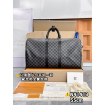 Louis Vuitton Keepall Bandouliere 55 Damier Graphite N41413