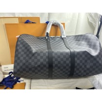 Louis Vuitton Keepall Bandouliere 55 Damier Graphite N41413