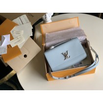 Louis Vuitton Lockme Clutch Blue