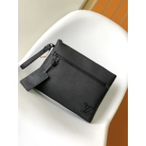 Louis Vuitton LV Aerogram Takeoff Pouch M69837 Black