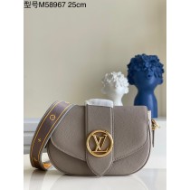 Louis Vuitton LV Pont 9 Soft MM Bag M58967 Grey